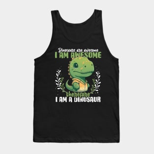 I am Awesome I Am A T-rex Tank Top